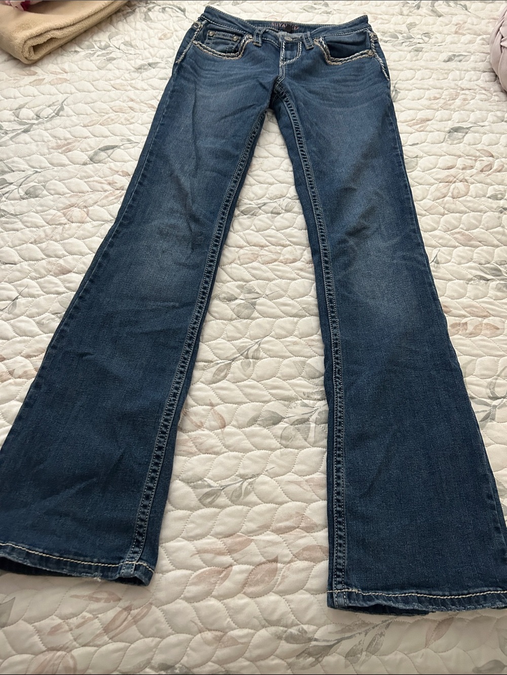 Shyanne Dark Blue Flare Jeans